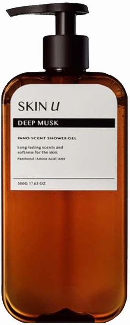 스킨유 컴포트 우디 샤워젤, 500g, 1개 - 쿠팡