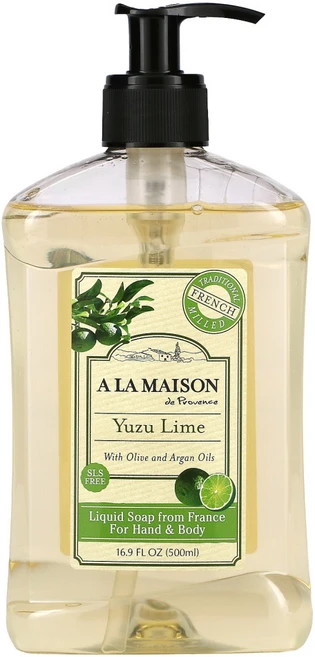 A La Maison de Provence 핸드 및 바디용 액상 비누 유자 500ml(16.9fl oz) 2팩, 1개, 500ml - 쿠팡