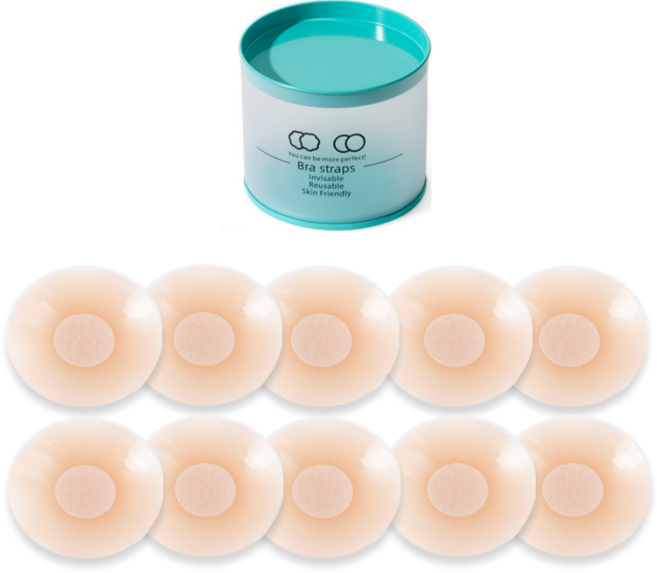 닙쉴드 여성 니플패치 누브라 실리콘 밴드, 10개