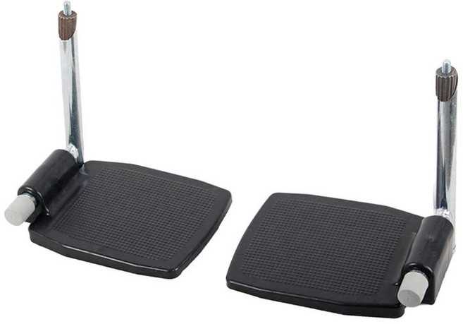 THE WAROOM SHOP 휠체어 발판 수동 휠체어 발 페달 교체 휠체어 부품, 극이 있는 플라스틱, 다중 크기, 1개