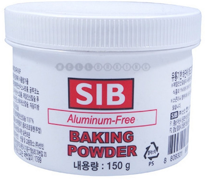 웰베이킹 베이킹파우더 (SIB BAKING POWDER) (무취), 150g, 1개