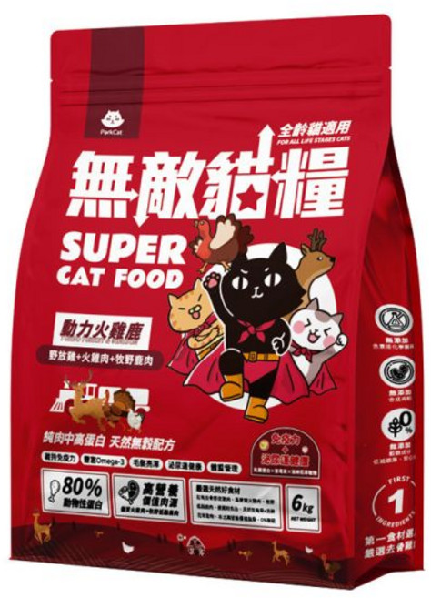 PACH 無敵貓糧 超級火雞口味 80% 動物性蛋白質 無穀配方, 6kg, 1, 野放雞肉+牧野雞肉