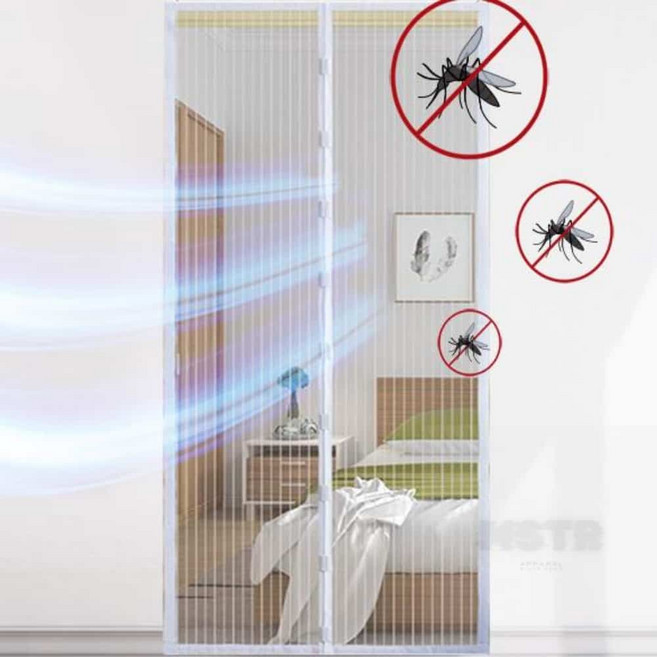 규규몬 현관 미세 방충문 100x210 모기장, 블랙 중 100x210