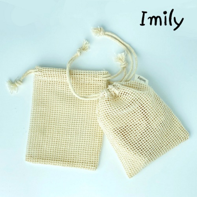 유기농 면 비누망 거품 주머니 제로웨이스트, 1개