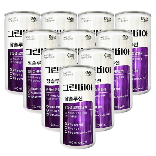 정식품 그린비아 장솔루션 200ml x 10캔, 1ml, 1개