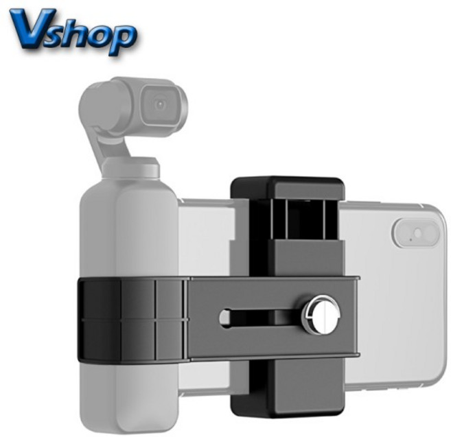 PULUZ 스마트폰 고정 클램프 DJI OSMO Pocket/Pocket 2용 1/4인치 홀더 마운트 브래킷, 1개