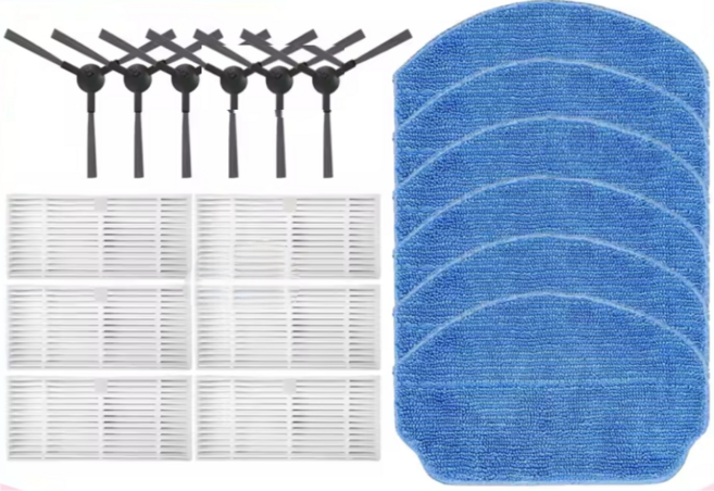 비브랜드 호환 틴도우 로봇청소기 소모품 teendow br151 / br150 / T11s, 1세트, 18pcs