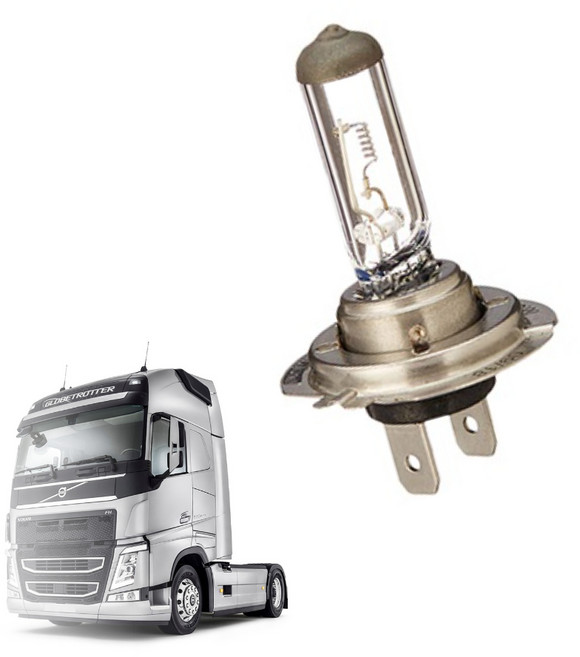 볼보트럭 엑시언트 더쎈 현대 대우 트럭 H7 전구 라이트 전조등 수입 국산 24V, 1개