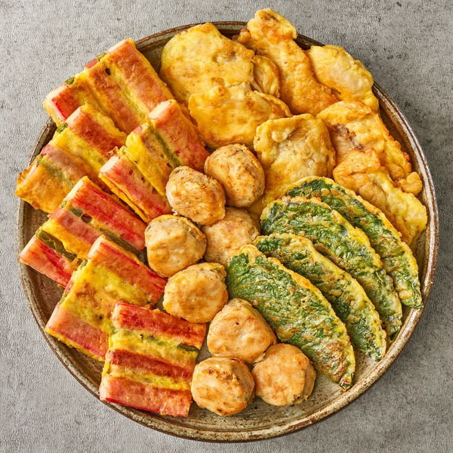 한정식 수제 모듬전 동그랑땡 동태전 깻잎전 꼬치전 4종 모둠전 제사전 간편 조리, 1개, 2kg