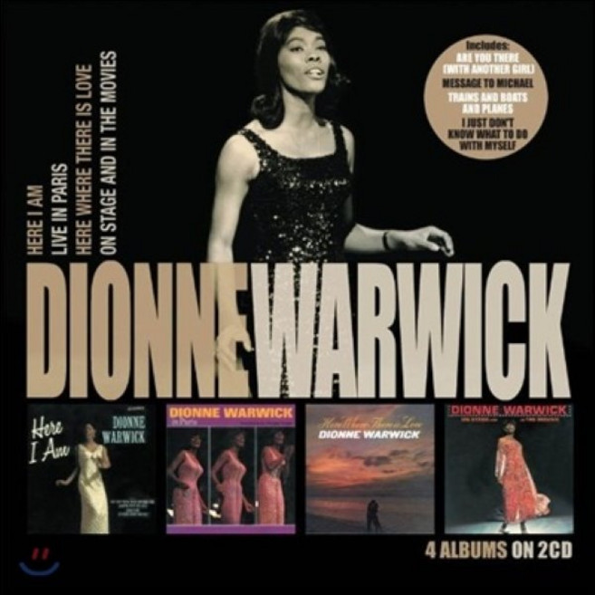 [CD] Dionne Warwick - Here I Am & Live In Paris & Here Where There Is Love & On Stage A...