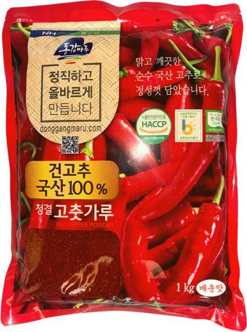 농협 [25년산] 영월농협 국산 청결고춧가루(매운맛), 1kg, 1개