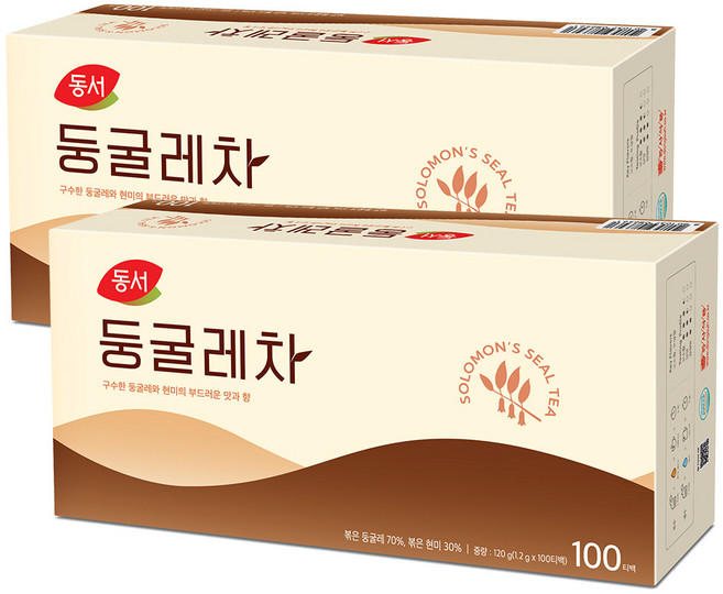 동서 둥굴레차 100개입 2개, 1.2g