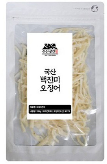 [수산곳간] 국산 백진미 오징어, 3개, 100g