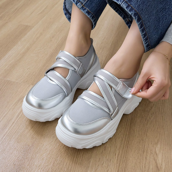 제이슈 네이션 쿠션 플랫폼 스트랩 스니커즈 6cm