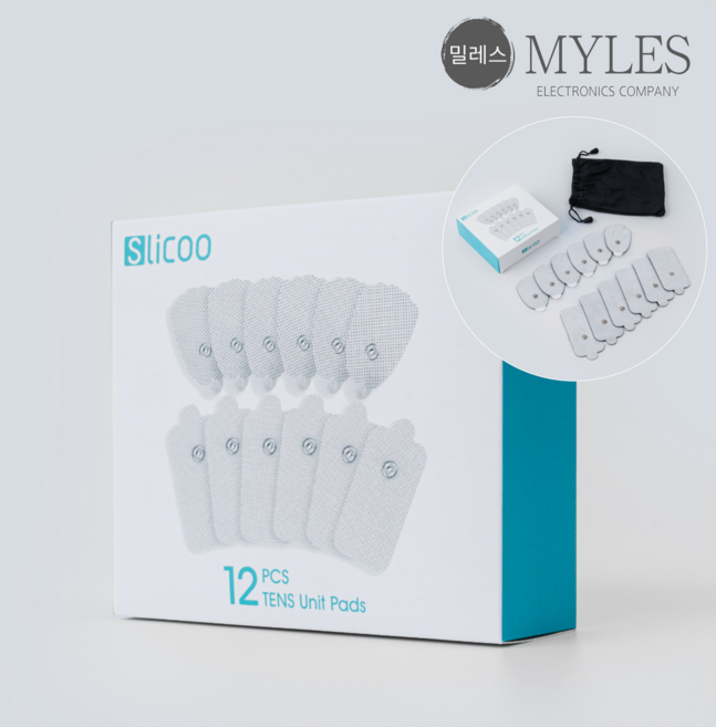 밀레스 저주파 패드 대용량 12개입 실리콘겔패드 UK104 전용