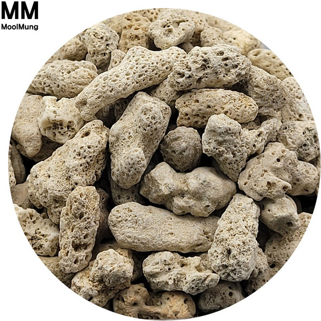 프리미엄 뼈 산호사 1kg 뼈다귀 산호사 PH상승 알칼리성 여과재 산호 코랄 샌드 바코드 정식 버전, 1개