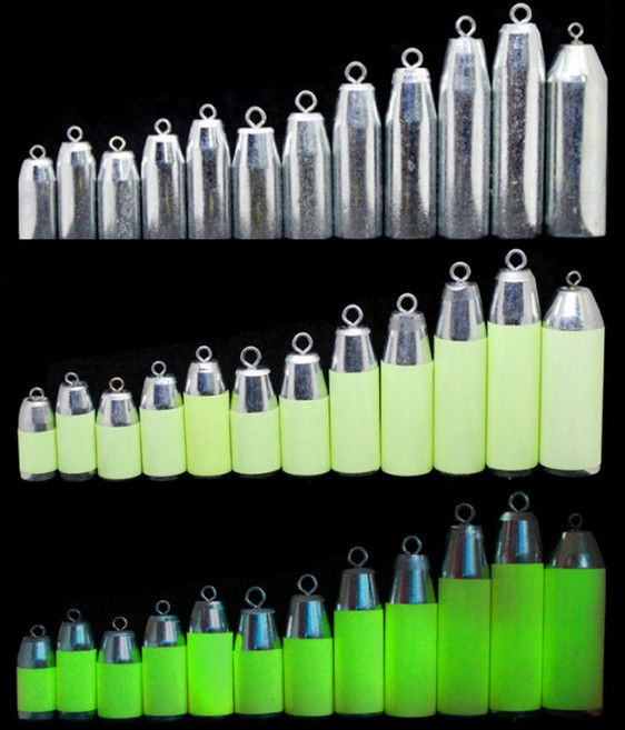 스매쉬 강철 가공 봉돌 고리추 야광테이프포함 쇠추 쭈꾸미 문어 갑오징어 광어 우럭 다운샷, 12호(7개입)