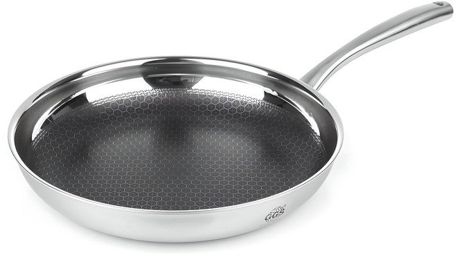 코팅벗겨짐 없는 독일명품 IH 스텐 벌집코팅후라이팬, 1개, 헥사곤후라이팬 28센치