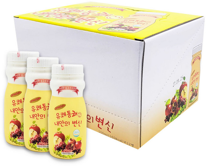 네오팜 유쾌통쾌 내안의변신 프리미엄 야채혼합주스, 100ml, 12개