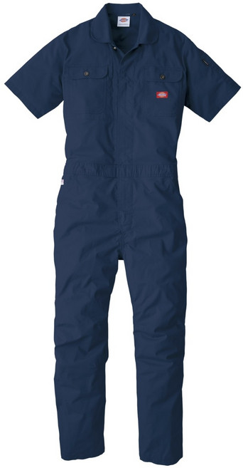 디키즈 반소매 작업복 D-749 남녀공용 점프슈트 5종, 1네이비, S, 1개