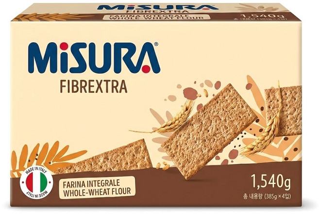 미주라 통밀 크래커, 385g, 4개