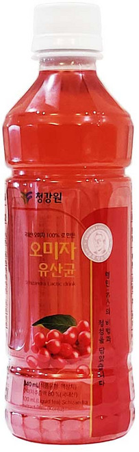 청강원 오미자 유산균, 1개, 340ml