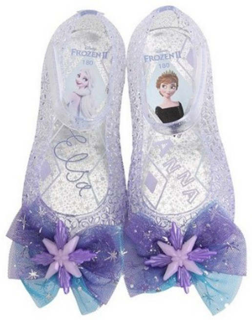 슈펜키즈 여아용 겨울왕국 눈꽃엘사 젤리슈즈 라이팅