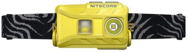나이트코어 NU25 충전식 헤드램프 360루멘 초경량 야외 작업용 1세대, 옐로우, 1개