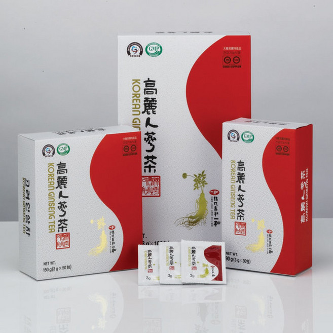 일화 고려 인삼차 3g 100봉지 300g 국산 인삼 진세노사이드(2박스), 100개입