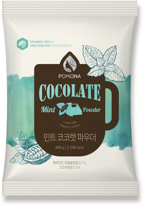 포모나_민트코코렛파우더, 800g, 1개, 2개
