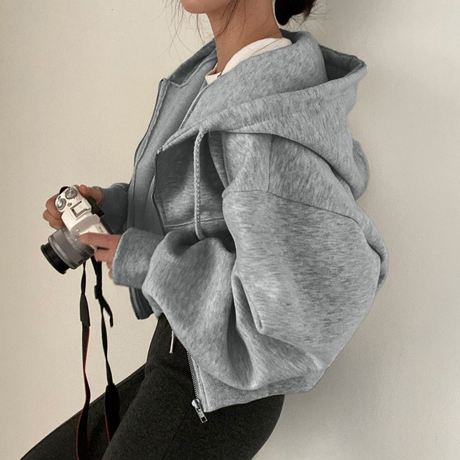 韓版寬鬆短版外套