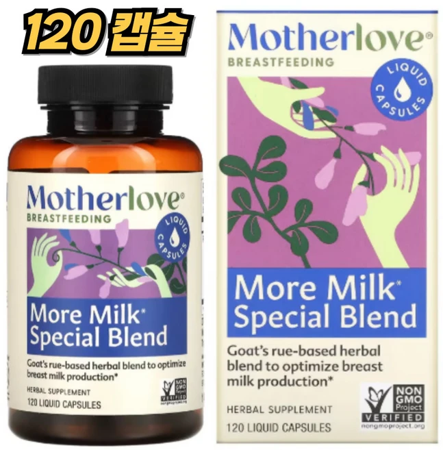 Motherlove More Milk Special Blend 마더러브 모어 밀크 스페셜 블렌드 60캡슐, 120정 리퀴드캡슐, 1개, 120정 - 쿠팡