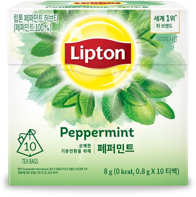립톤 허브티 페퍼민트, 800mg, 10개입, 5개