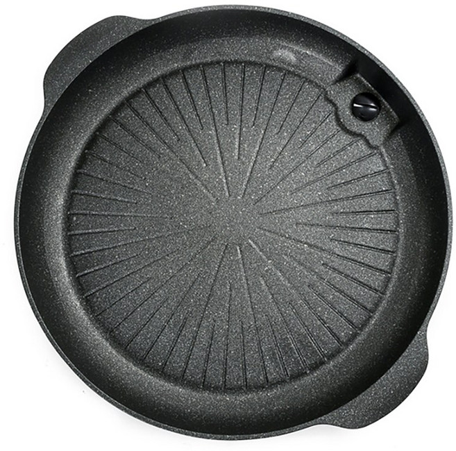 가정용 로스 전골 소고기 멀티 원형고기불판 삼겹살구이팬, 1개