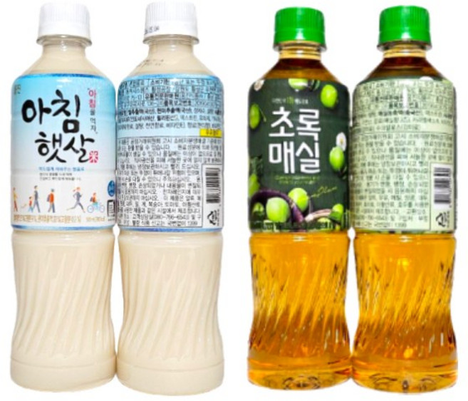 웅진 아침햇살 초록매실 500ml x 12개입씩 총 24개입