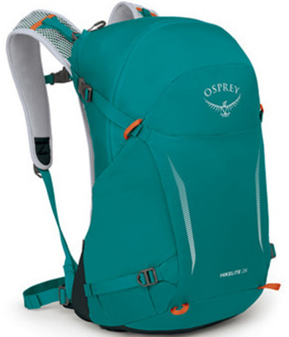 오스프리 하이크라이트 배낭 18L/26L/28L 방수커버 포함, 스카이블루