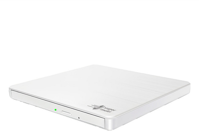 히타치엘지데이터스토리지 MULTI 슬림 외장ODD, GP62NW60(화이트) × 1개, 1개, GP62NW60(화이트)