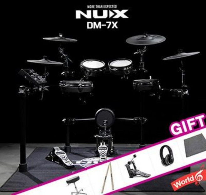 NUX-DM7X 뉴엑스 눅스 전자드럼 풀패키지 블루투스, 1개