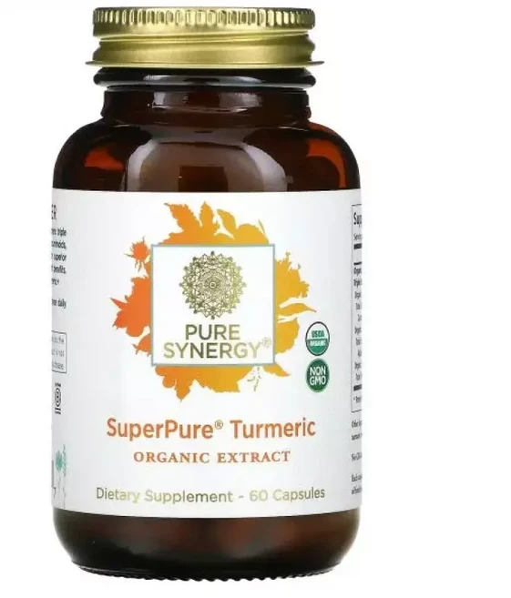 퓨어 시너지 슈퍼 SuperPure 강황 터메릭 Turmeric 60정, 1개 - 쿠팡