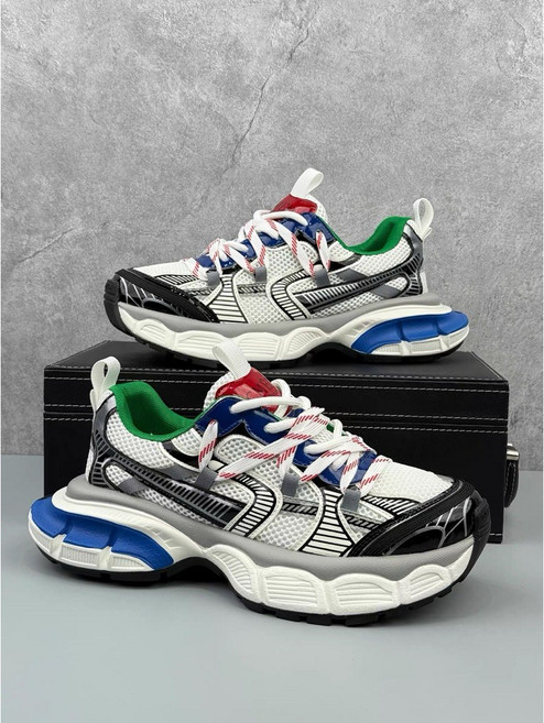 美式復古網面透氣運動老爹鞋