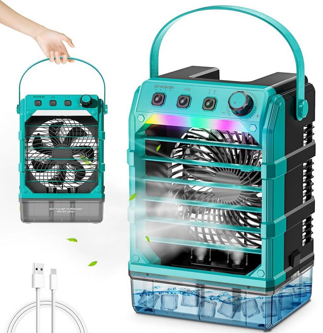TAIRDA Portable Misting Fan Compatible For Makita 18V Battery(NO Battery) Water Misting Fan With, TAIRDA Portable Misting Fan Co