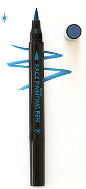 드로잇 페이스페인팅 펜 스탬프 낱개, 블루