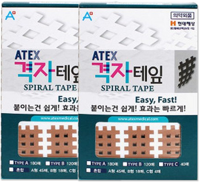 해호 아텍스 격자테이프 A타입, 180매입, 2개