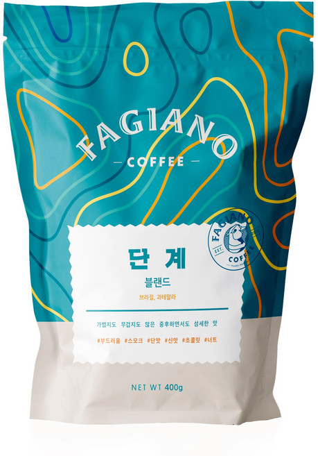 파지아노 단계 블랜딩 원두 400g+400g, 홀빈(분쇄안함), 400g, 1개