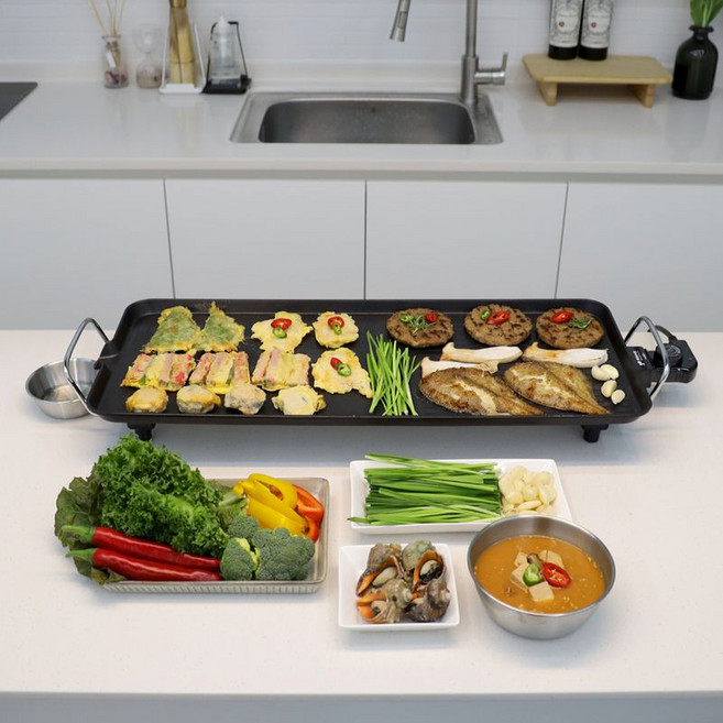 키친아트 전기그릴 명절음식 전부치기 대형, KNG-W660NK