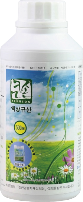 스마트한농부 큰손 액상규산 500ml 수용성규산 나노 이온 규산질 친환경 유기농비료 도복방지 웃자람 억제, 1개