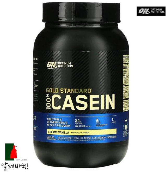 옵티멈뉴트리션 Gold Standard 100% Casein 크리미 바닐라 909g(2lbs), 909g, 1개 - 쿠팡