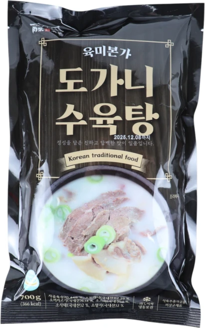 [육미본가] 도가니수육탕 700g x 12팩 유명셰프 레시피, 6개 - 쿠팡