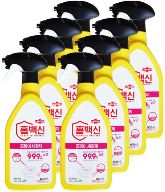 애경 랩신 홈백신 욕실용 세정제 찌든때 살균 세균 제거 변기, 8개