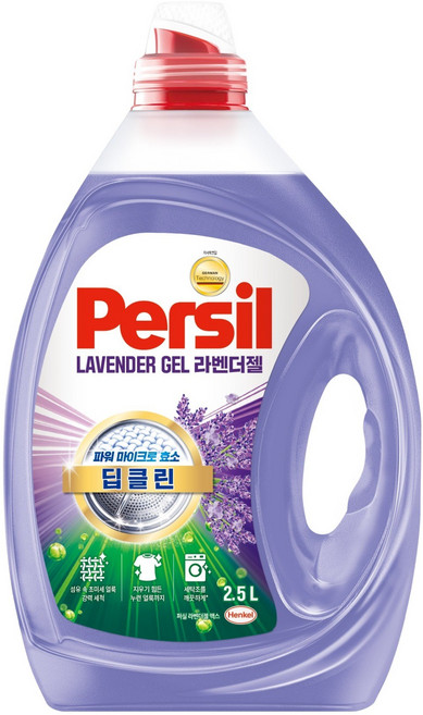 퍼실 딥클린 초미세세탁 라벤더젤 겸용 액체세제, 2.5L, 1개입, 1개